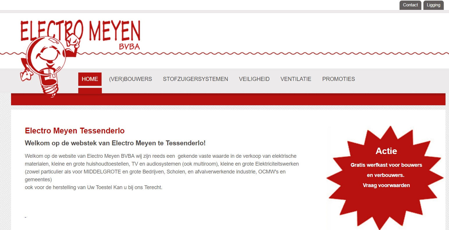 Electro Meyen Tessenderlo  | Webdesign Tessenderlo