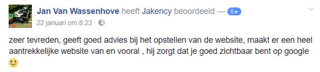 SEO testimonial over jakency