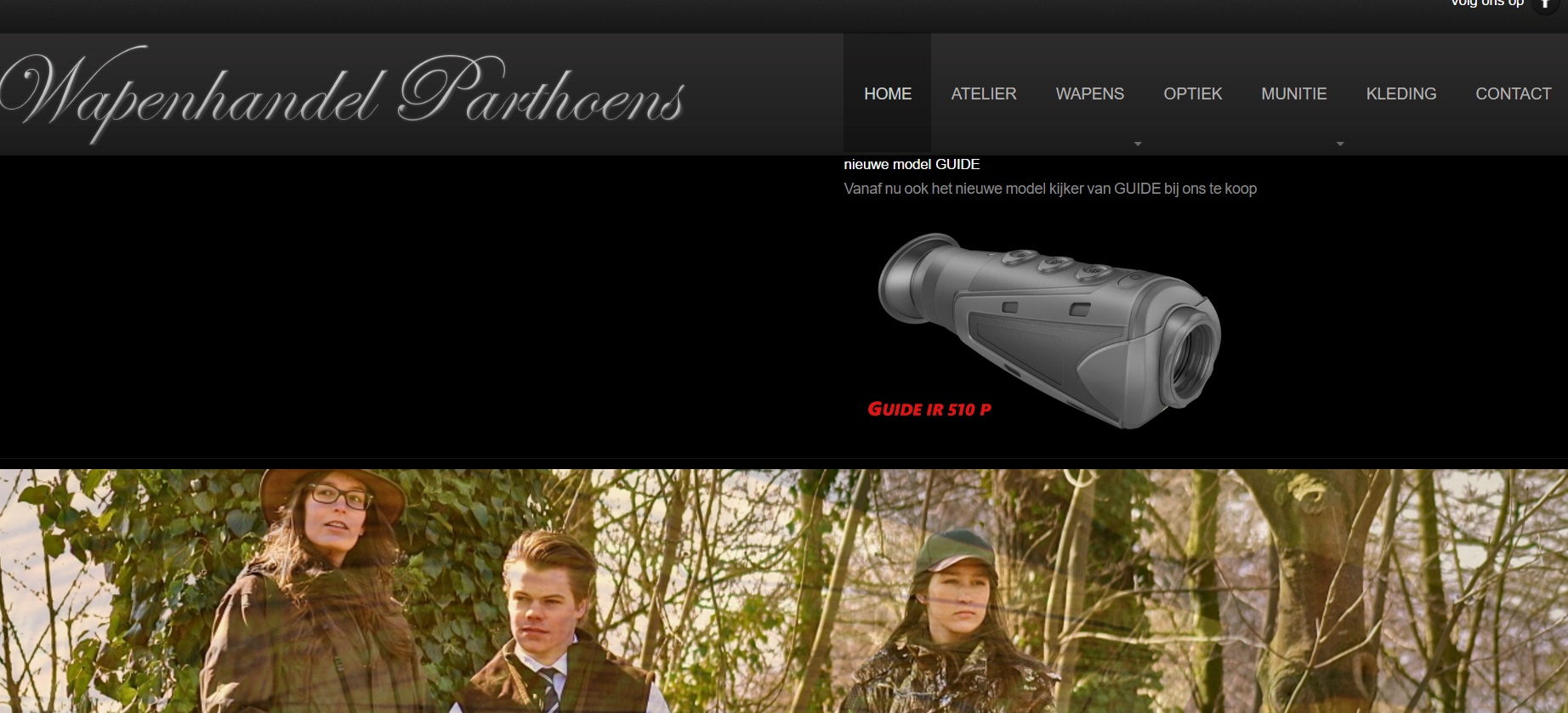 Wapenhandel Parthoens | Webdesign Bilzen