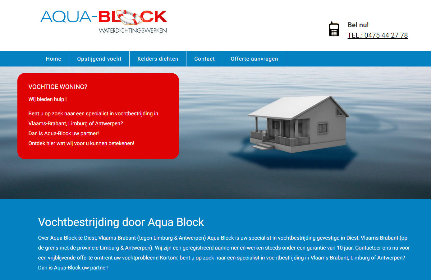 Aqua Block | Webdesign Diest